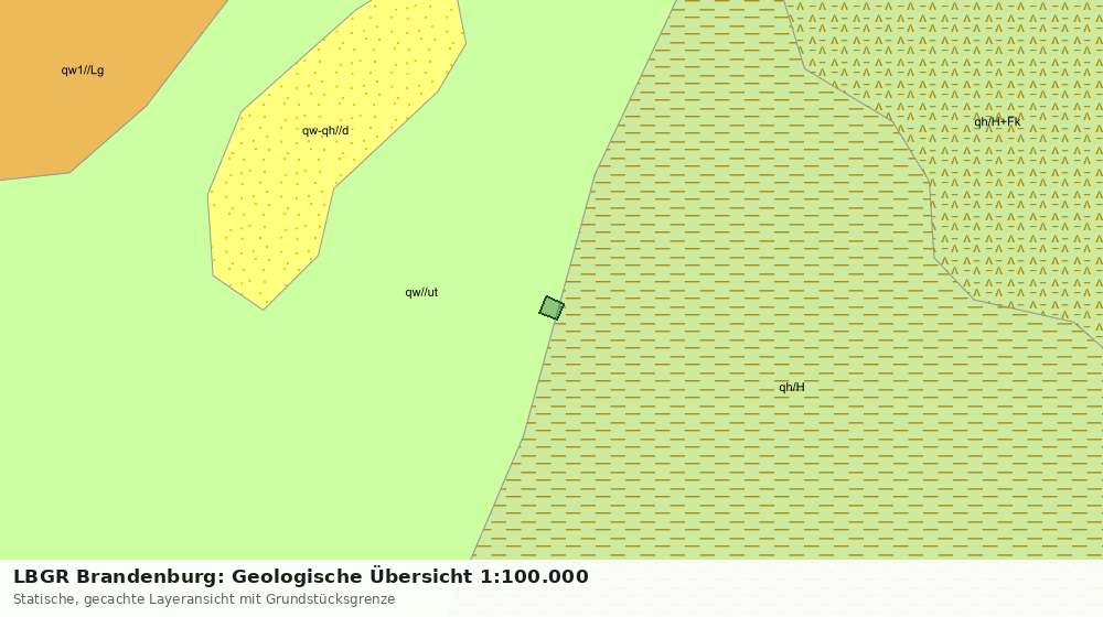 Statische Kartenansicht: LBGR Brandenburg: Geologische Übersicht 1:100.000