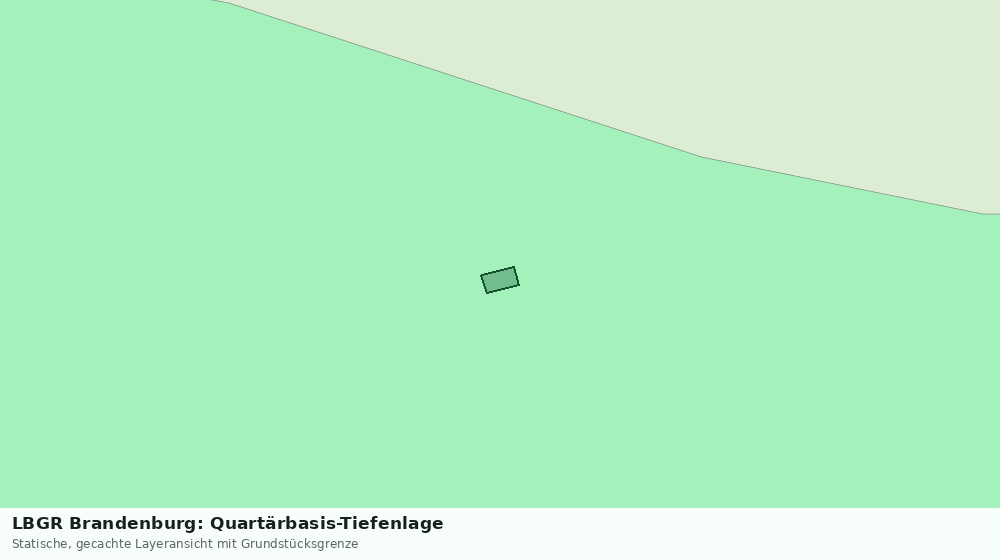 Statische Kartenansicht: LBGR Brandenburg: Quartärbasis-Tiefenlage
