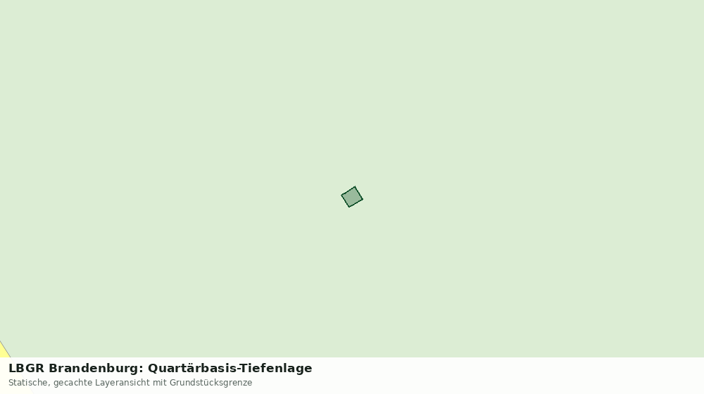 Statische Kartenansicht: LBGR Brandenburg: Quartärbasis-Tiefenlage