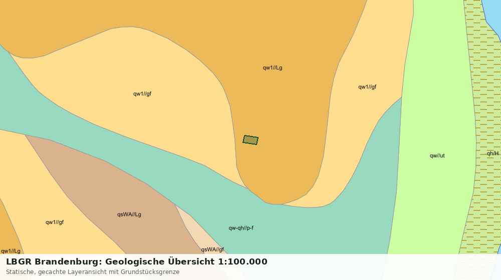 Statische Kartenansicht: LBGR Brandenburg: Geologische Übersicht 1:100.000