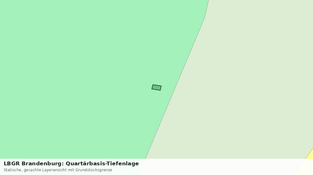 Statische Kartenansicht: LBGR Brandenburg: Quartärbasis-Tiefenlage