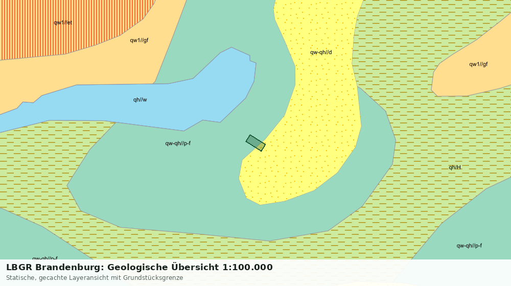 Statische Kartenansicht: LBGR Brandenburg: Geologische Übersicht 1:100.000