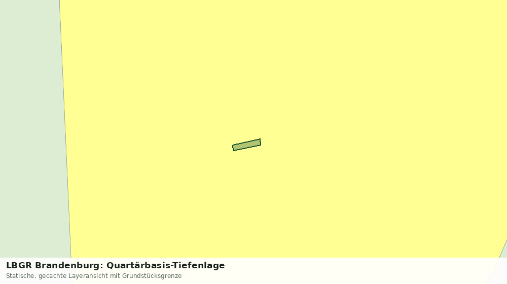 Statische Kartenansicht: LBGR Brandenburg: Quartärbasis-Tiefenlage