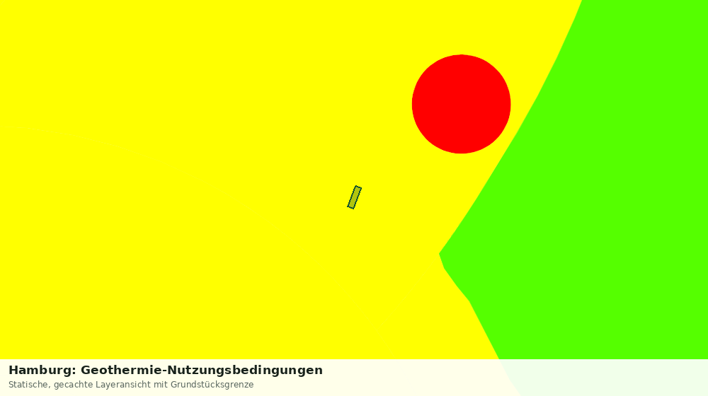 Statische Kartenansicht: Hamburg: Geothermie-Nutzungsbedingungen