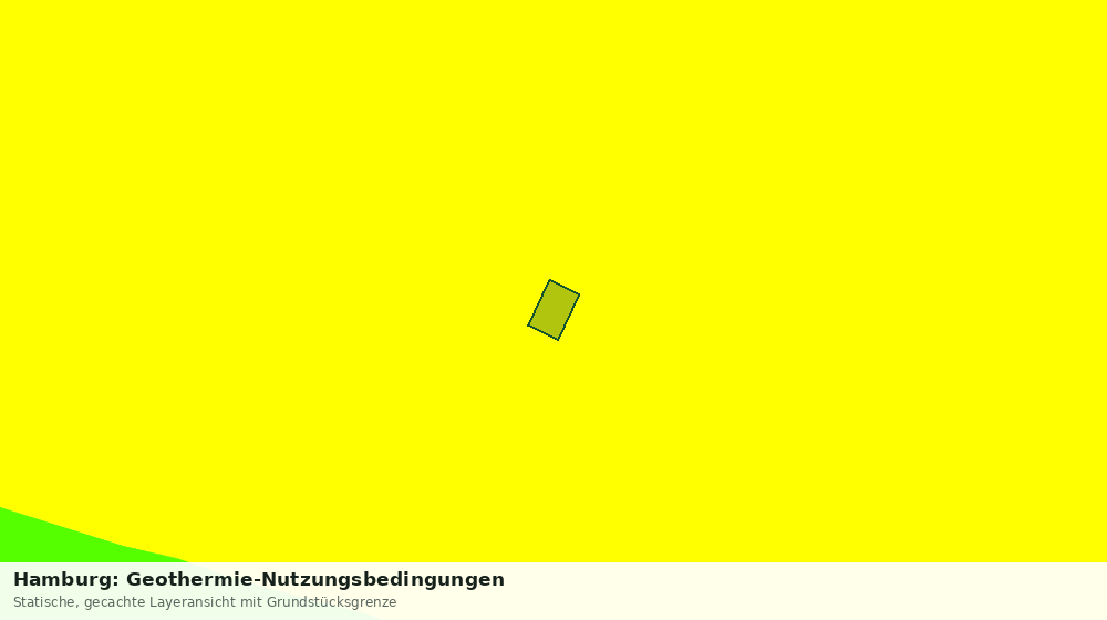 Statische Kartenansicht: Hamburg: Geothermie-Nutzungsbedingungen