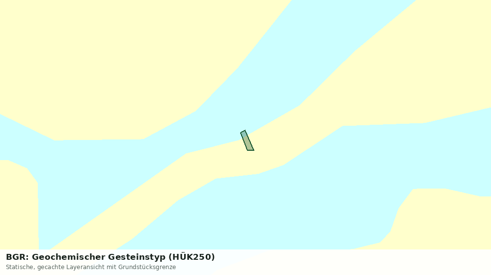 Statische Kartenansicht: BGR: Geochemischer Gesteinstyp (HÜK250)