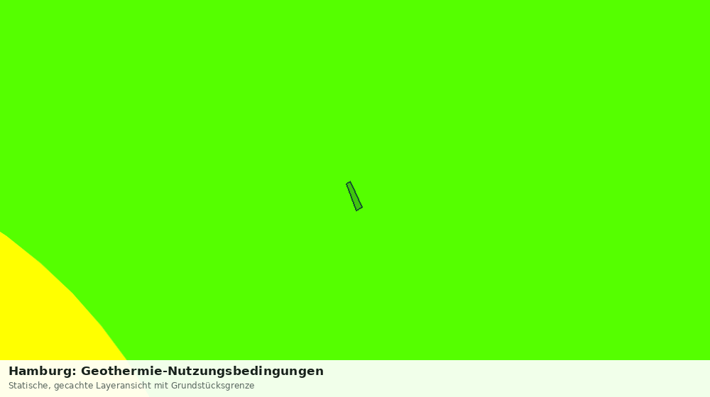 Statische Kartenansicht: Hamburg: Geothermie-Nutzungsbedingungen