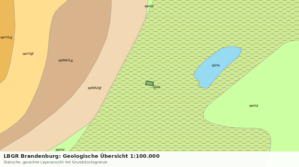 Statische Kartenansicht: LBGR Brandenburg: Geologische Übersicht 1:100.000