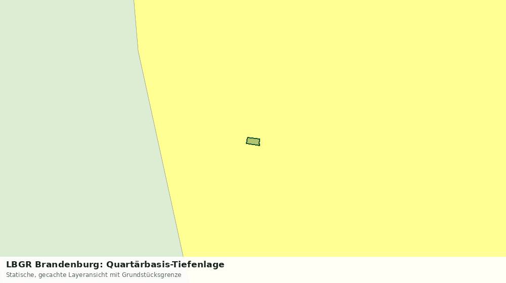 Statische Kartenansicht: LBGR Brandenburg: Quartärbasis-Tiefenlage
