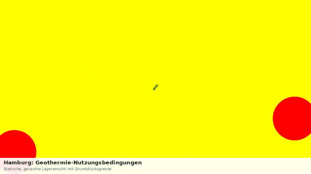 Statische Kartenansicht: Hamburg: Geothermie-Nutzungsbedingungen