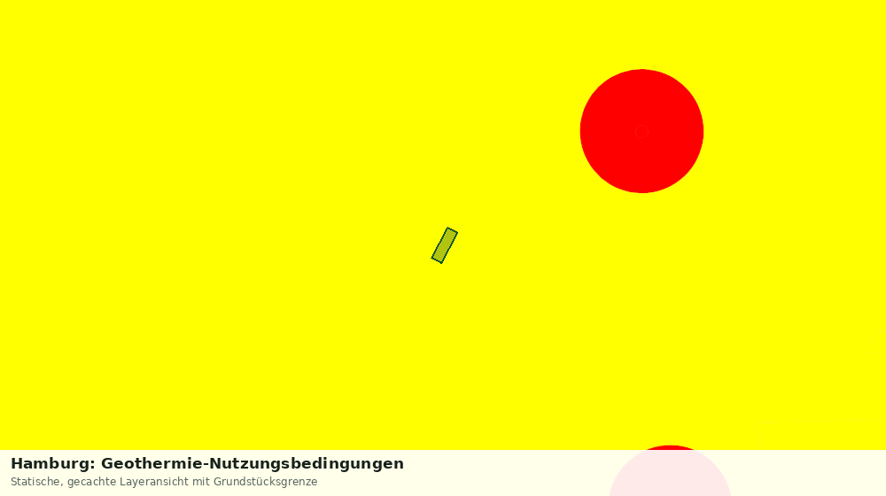 Statische Kartenansicht: Hamburg: Geothermie-Nutzungsbedingungen