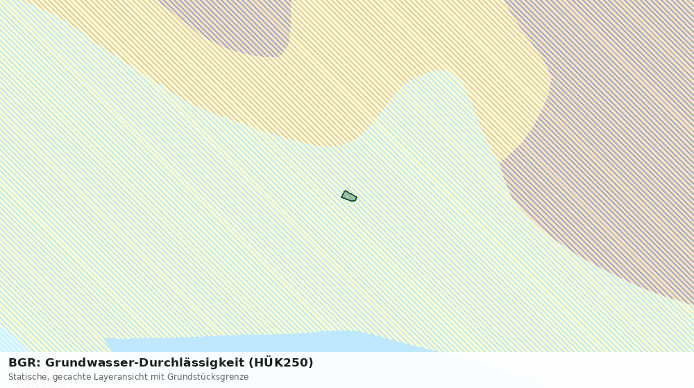 Statische Kartenansicht: BGR: Grundwasser-Durchlässigkeit (HÜK250)