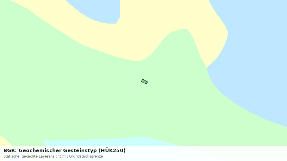 Statische Kartenansicht: BGR: Geochemischer Gesteinstyp (HÜK250)