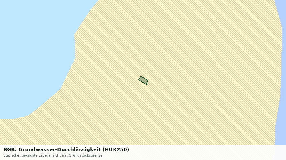 Statische Kartenansicht: BGR: Grundwasser-Durchlässigkeit (HÜK250)