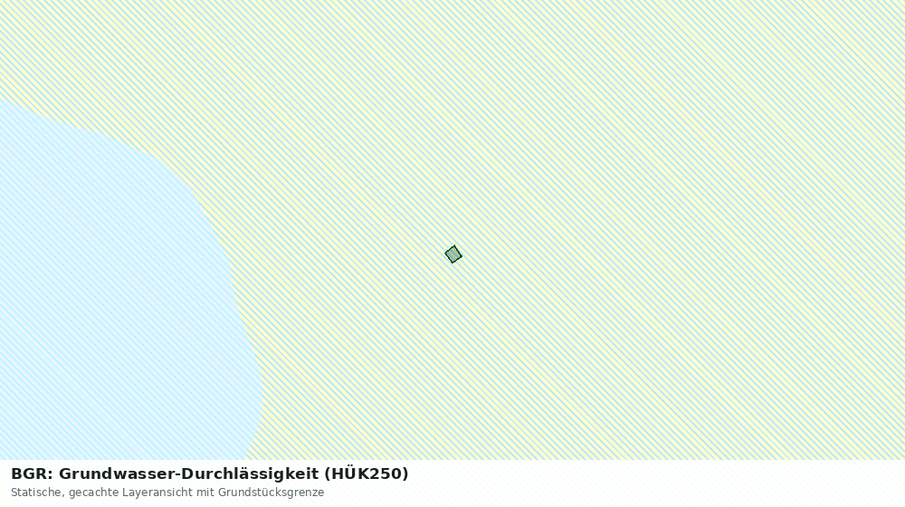 Statische Kartenansicht: BGR: Grundwasser-Durchlässigkeit (HÜK250)