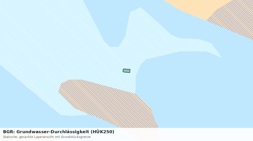 Statische Kartenansicht: BGR: Grundwasser-Durchlässigkeit (HÜK250)