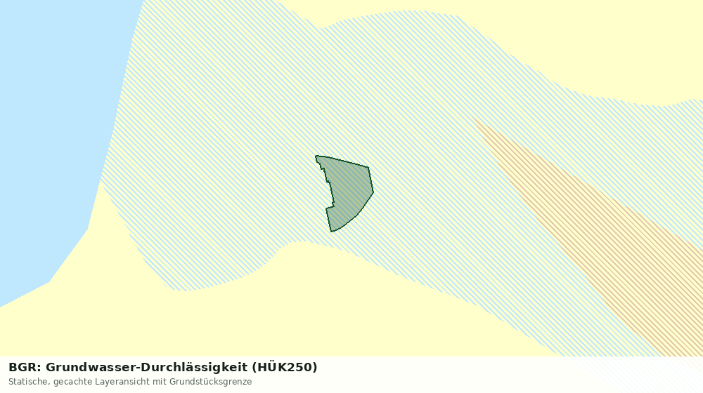Statische Kartenansicht: BGR: Grundwasser-Durchlässigkeit (HÜK250)