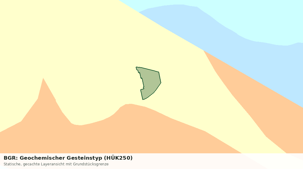 Statische Kartenansicht: BGR: Geochemischer Gesteinstyp (HÜK250)