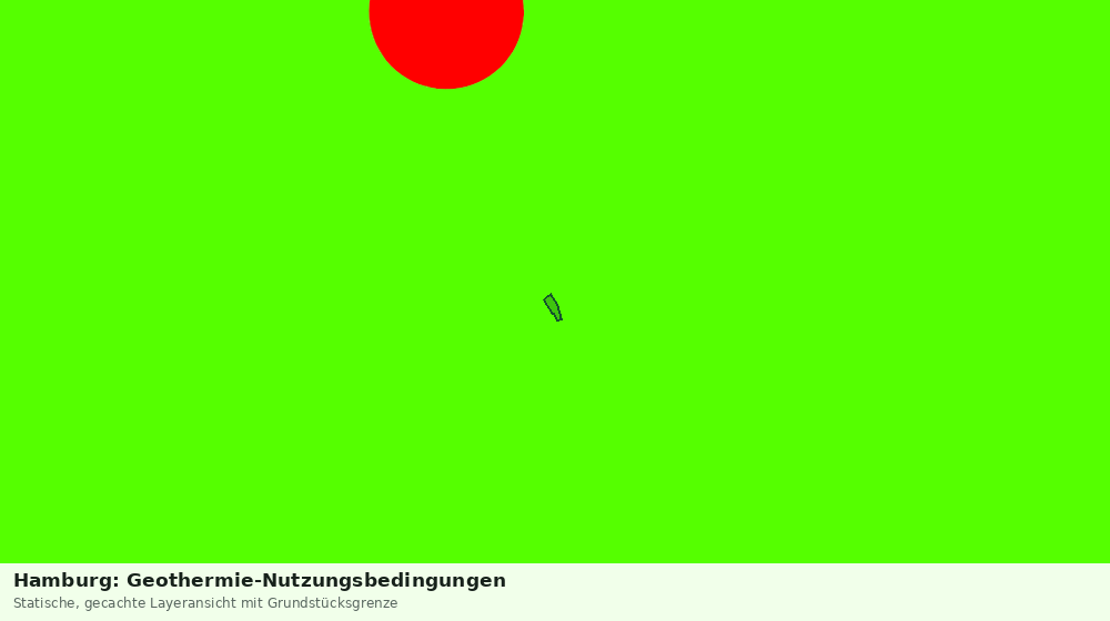 Statische Kartenansicht: Hamburg: Geothermie-Nutzungsbedingungen