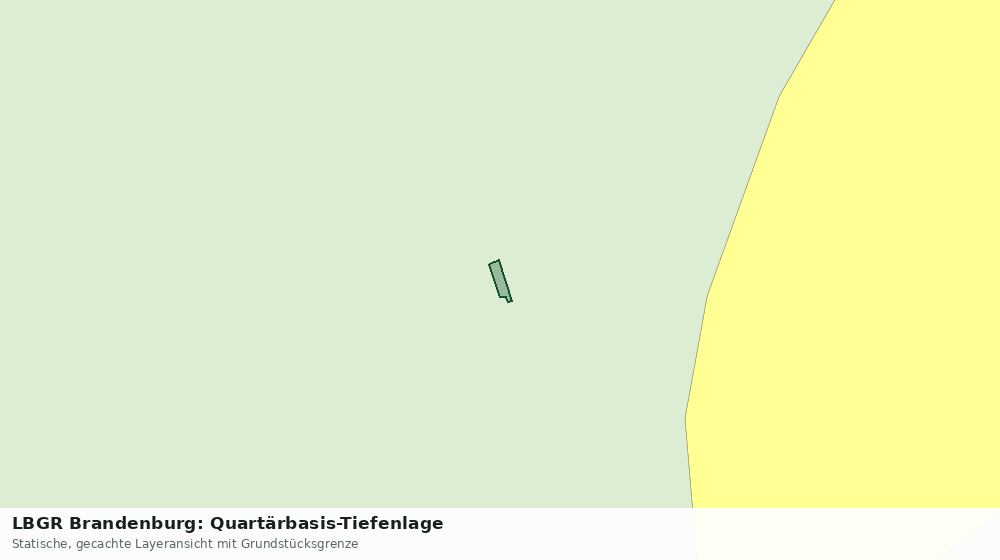 Statische Kartenansicht: LBGR Brandenburg: Quartärbasis-Tiefenlage