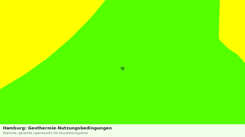 Statische Kartenansicht: Hamburg: Geothermie-Nutzungsbedingungen