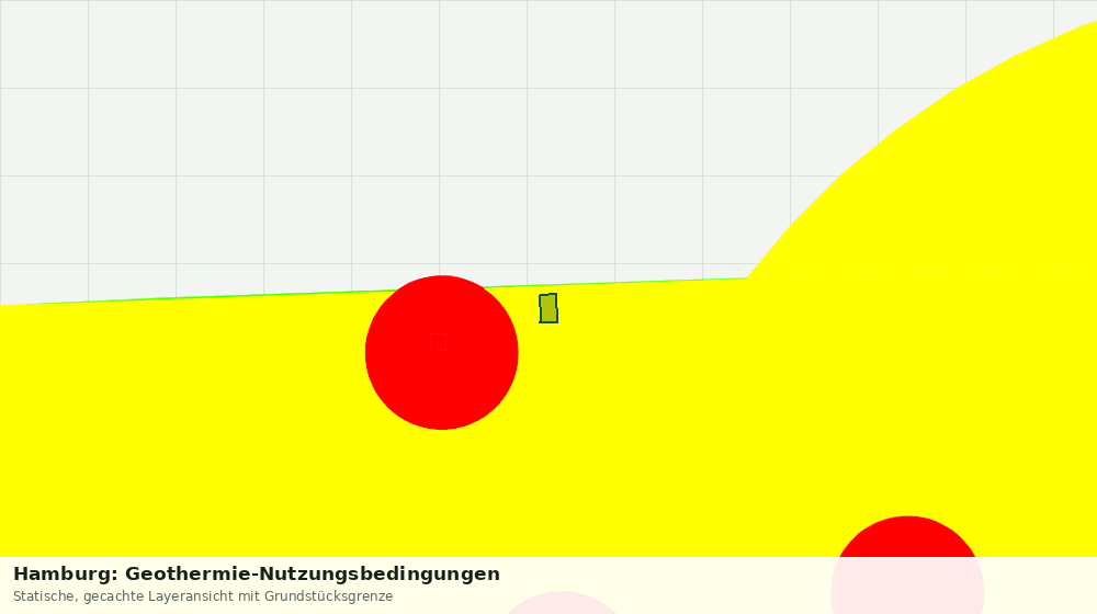 Statische Kartenansicht: Hamburg: Geothermie-Nutzungsbedingungen
