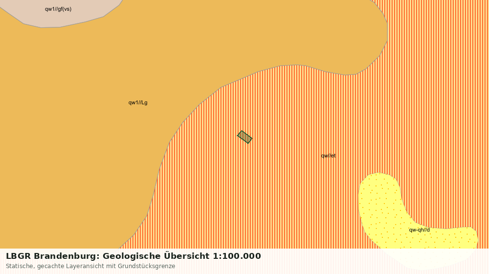 Statische Kartenansicht: LBGR Brandenburg: Geologische Übersicht 1:100.000