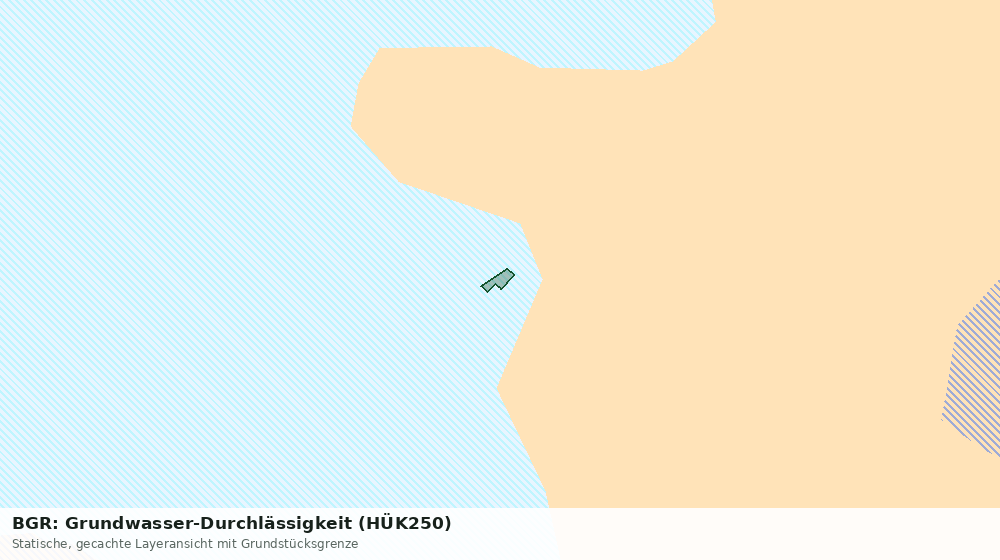 Statische Kartenansicht: BGR: Grundwasser-Durchlässigkeit (HÜK250)