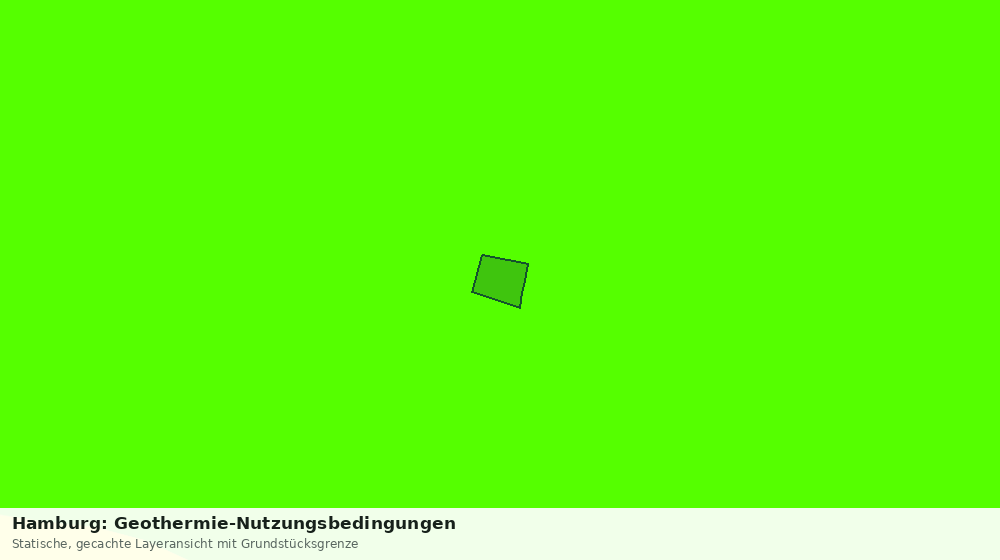 Statische Kartenansicht: Hamburg: Geothermie-Nutzungsbedingungen