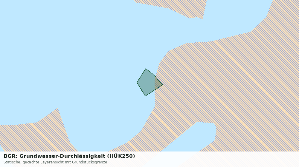 Statische Kartenansicht: BGR: Grundwasser-Durchlässigkeit (HÜK250)