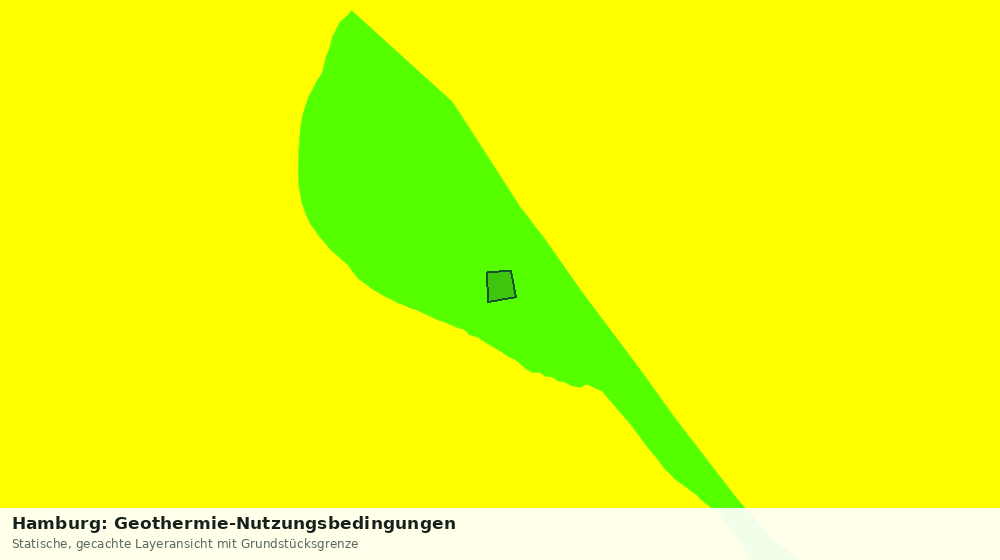 Statische Kartenansicht: Hamburg: Geothermie-Nutzungsbedingungen