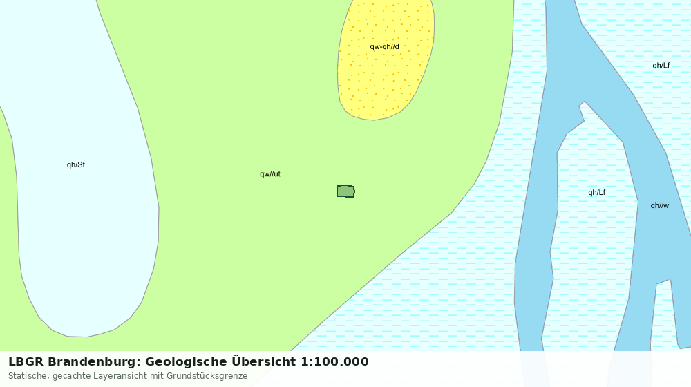Statische Kartenansicht: LBGR Brandenburg: Geologische Übersicht 1:100.000