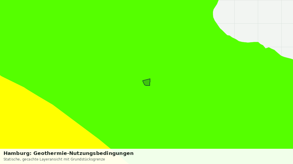Statische Kartenansicht: Hamburg: Geothermie-Nutzungsbedingungen