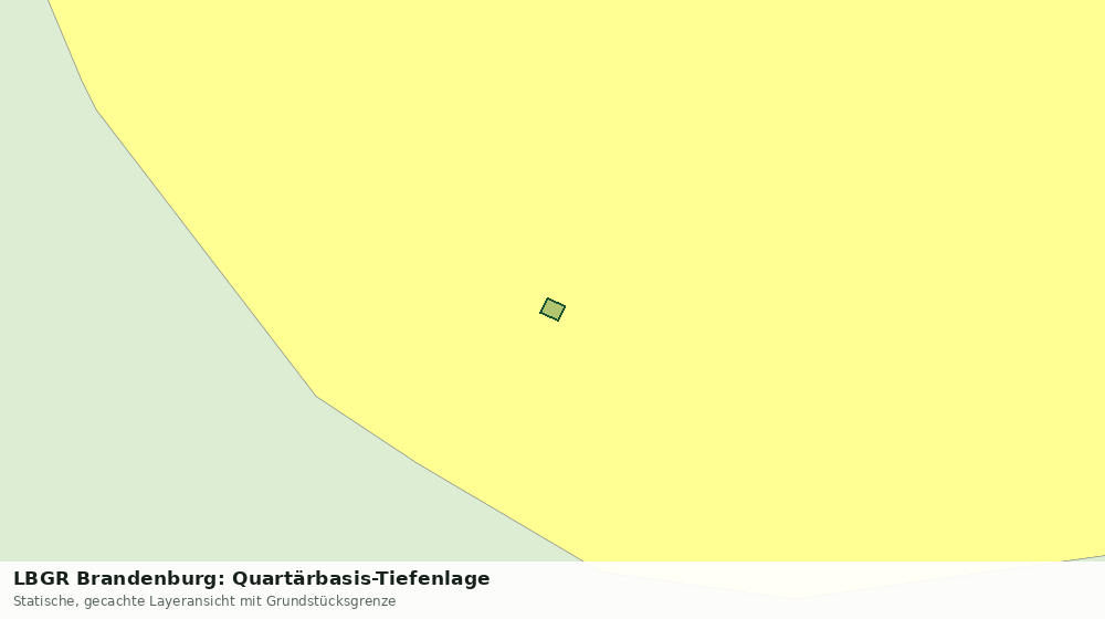 Statische Kartenansicht: LBGR Brandenburg: Quartärbasis-Tiefenlage