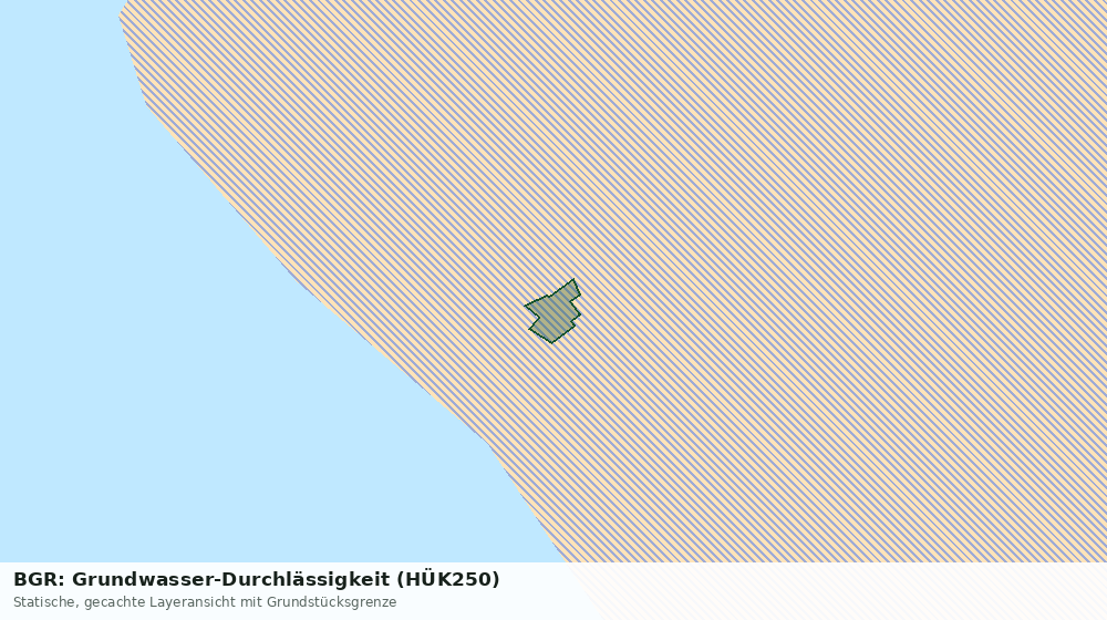 Statische Kartenansicht: BGR: Grundwasser-Durchlässigkeit (HÜK250)