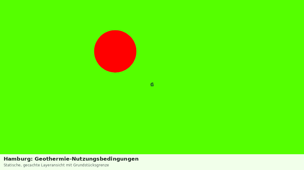 Statische Kartenansicht: Hamburg: Geothermie-Nutzungsbedingungen