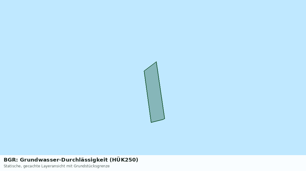 Statische Kartenansicht: BGR: Grundwasser-Durchlässigkeit (HÜK250)