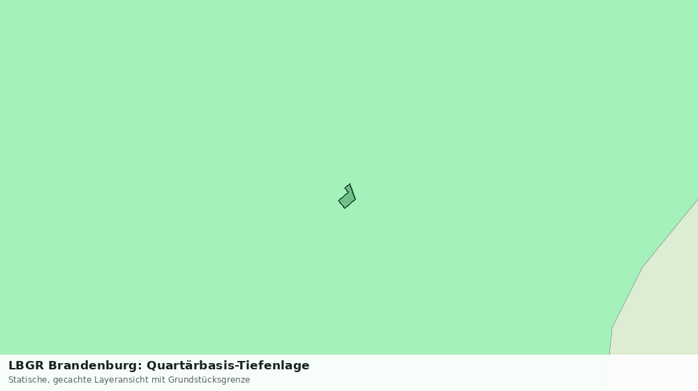 Statische Kartenansicht: LBGR Brandenburg: Quartärbasis-Tiefenlage