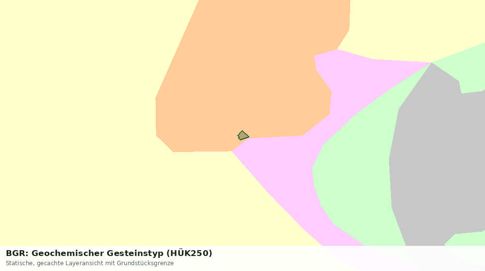 Statische Kartenansicht: BGR: Geochemischer Gesteinstyp (HÜK250)