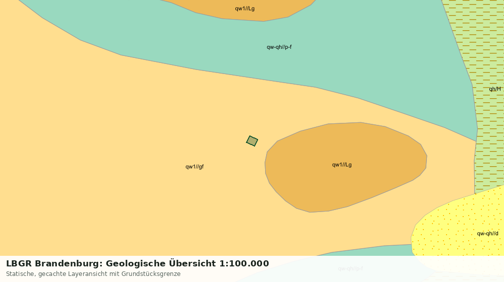 Statische Kartenansicht: LBGR Brandenburg: Geologische Übersicht 1:100.000