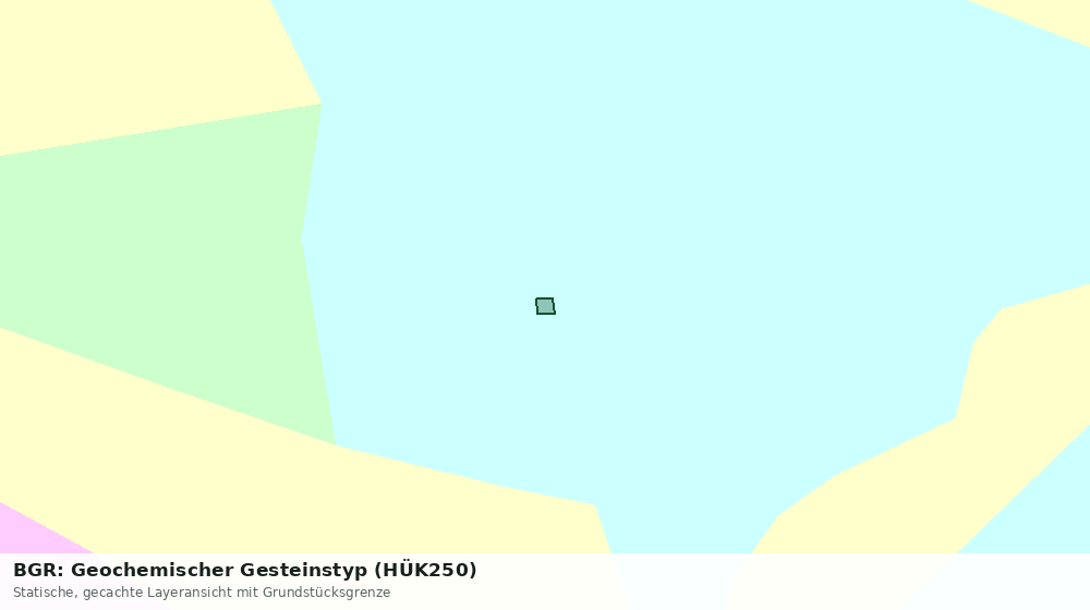 Statische Kartenansicht: BGR: Geochemischer Gesteinstyp (HÜK250)
