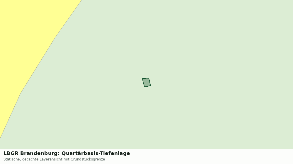 Statische Kartenansicht: LBGR Brandenburg: Quartärbasis-Tiefenlage