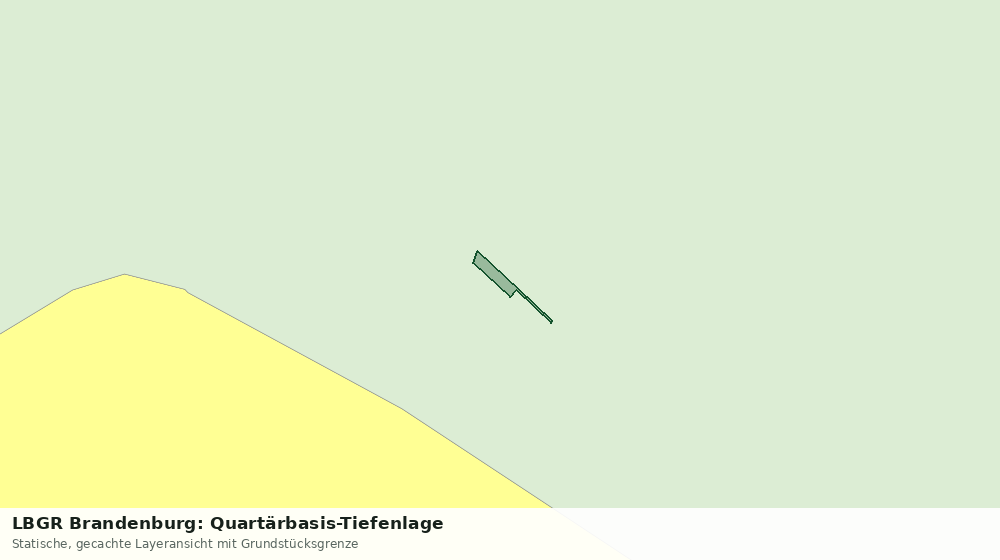 Statische Kartenansicht: LBGR Brandenburg: Quartärbasis-Tiefenlage