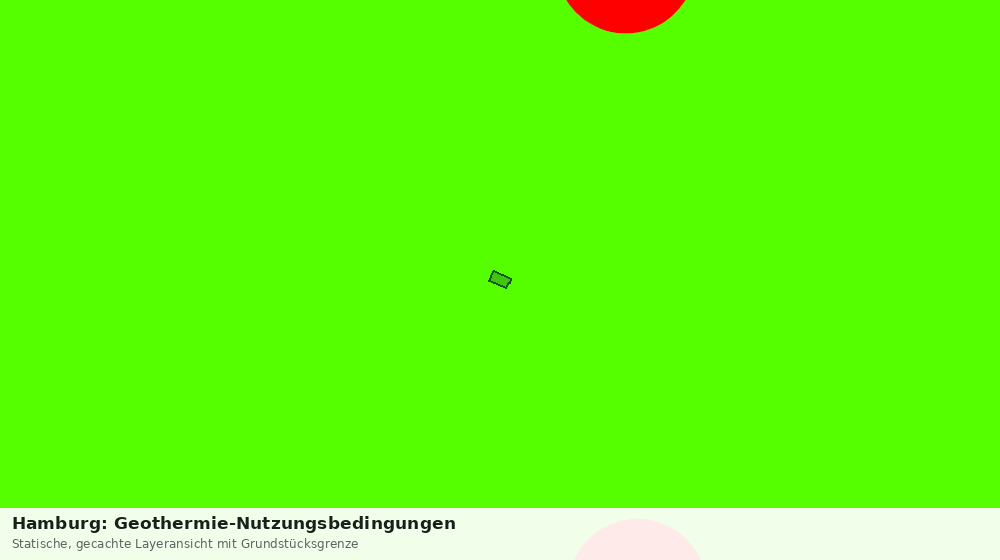 Statische Kartenansicht: Hamburg: Geothermie-Nutzungsbedingungen