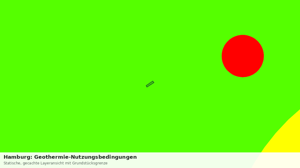 Statische Kartenansicht: Hamburg: Geothermie-Nutzungsbedingungen