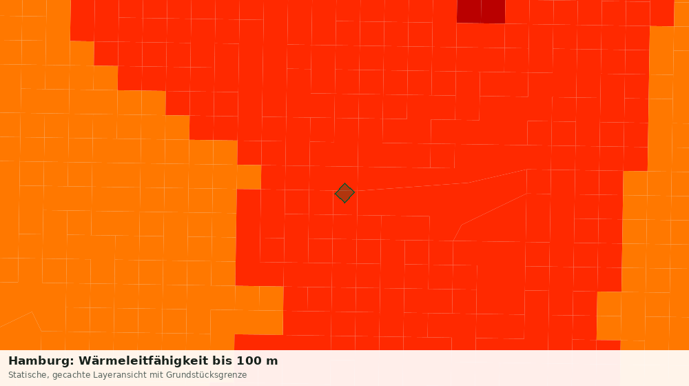 Statische Kartenansicht: Hamburg: Wärmeleitfähigkeit bis 100 m