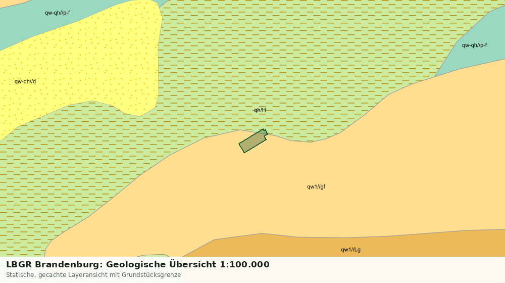 Statische Kartenansicht: LBGR Brandenburg: Geologische Übersicht 1:100.000