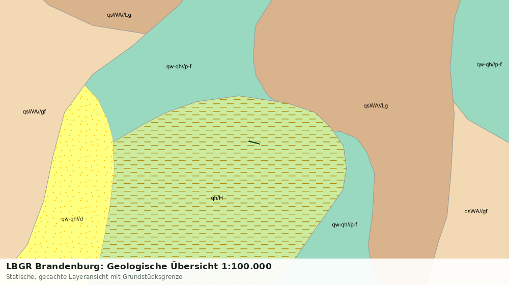 Statische Kartenansicht: LBGR Brandenburg: Geologische Übersicht 1:100.000