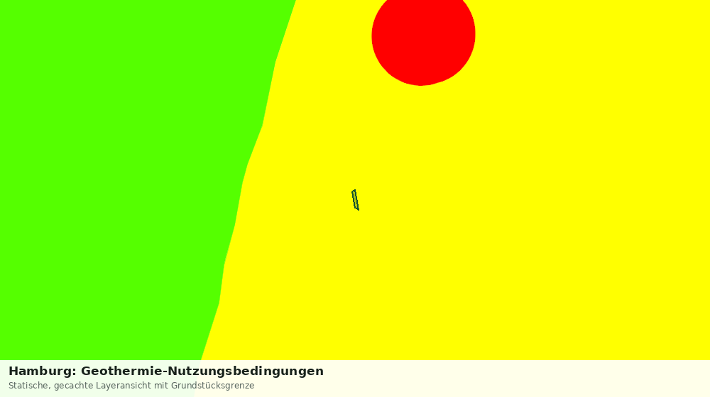 Statische Kartenansicht: Hamburg: Geothermie-Nutzungsbedingungen