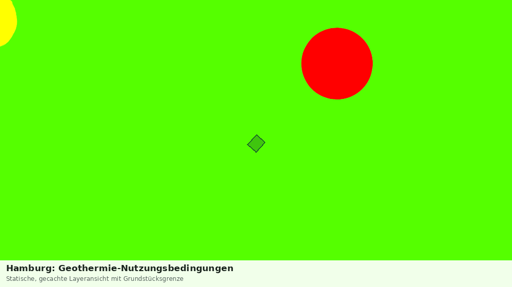 Statische Kartenansicht: Hamburg: Geothermie-Nutzungsbedingungen